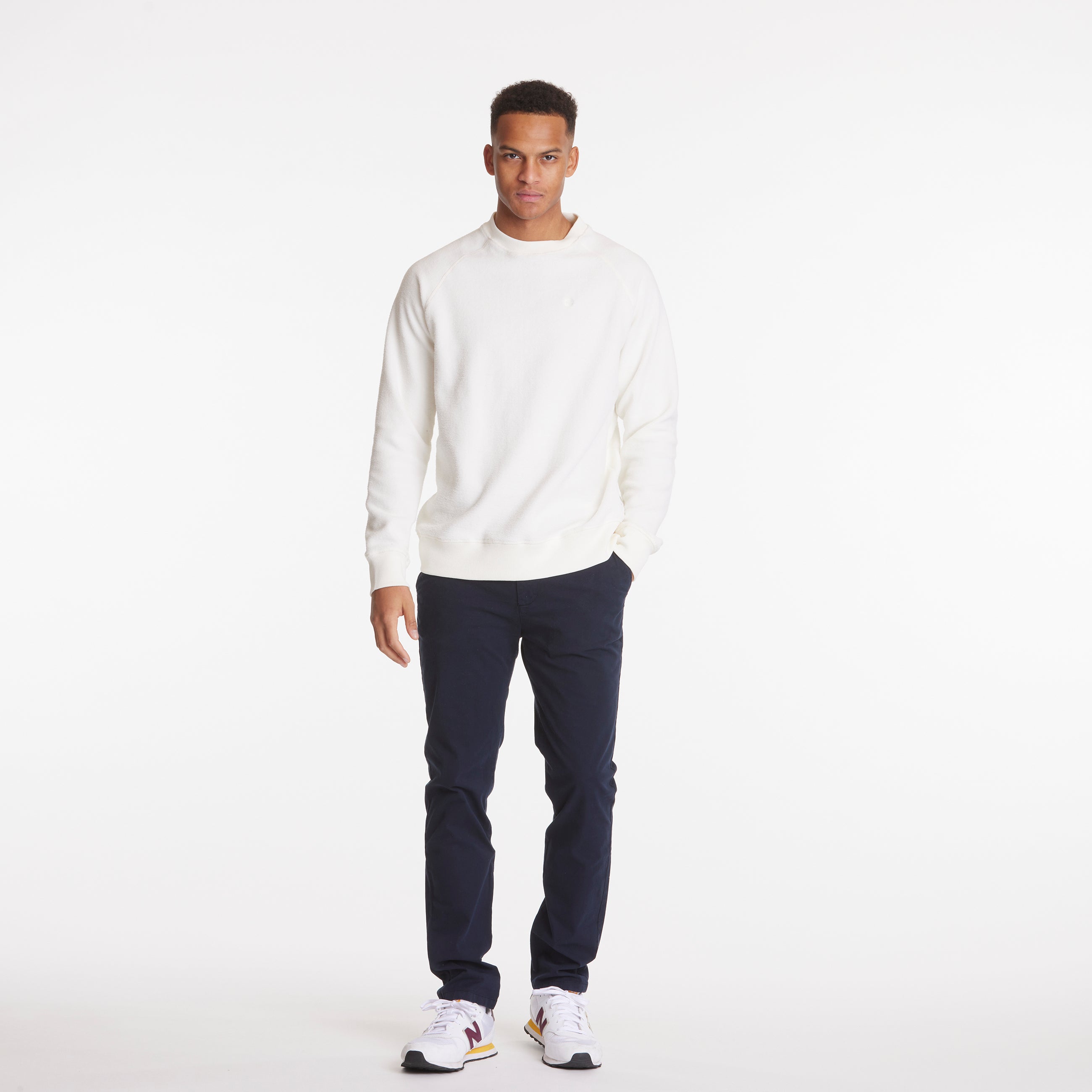 By Garment Makers Mads Pile Sweatshirt Sweatshirt 1160 Ecru