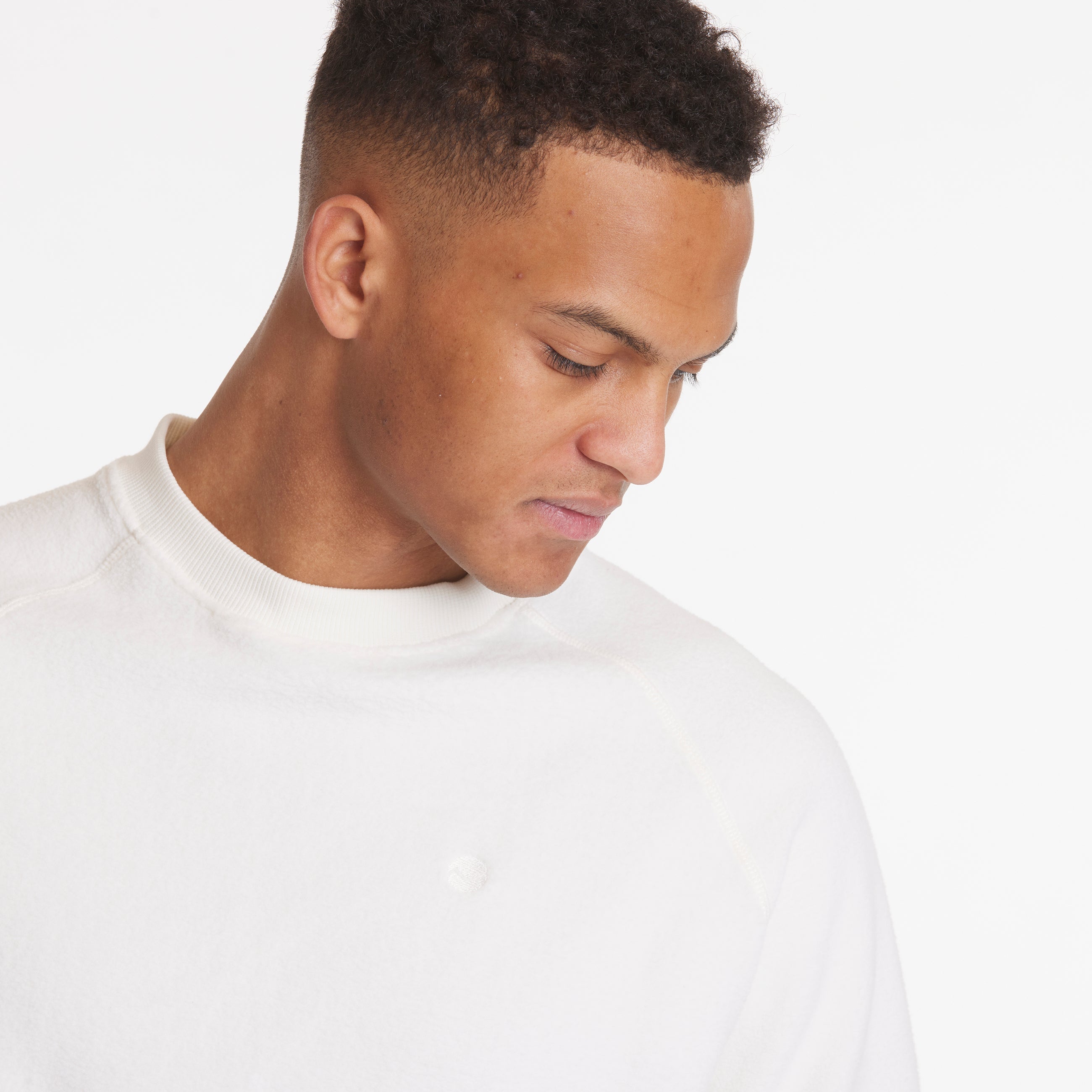 By Garment Makers Mads Pile Sweatshirt Sweatshirt 1160 Ecru