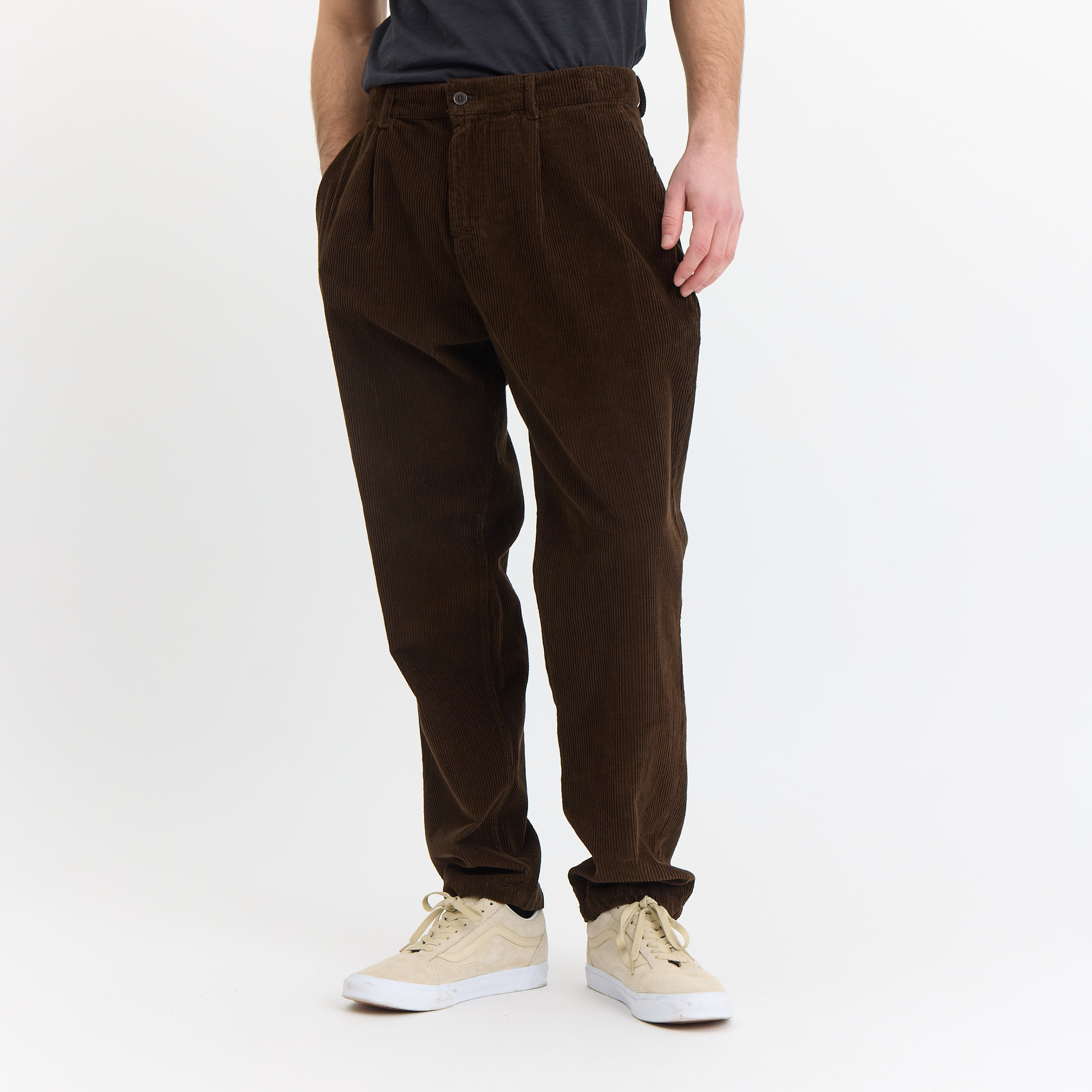 By Garment Makers Buster Corduroy Pants GOTS Pants 3000 Ebony Brown