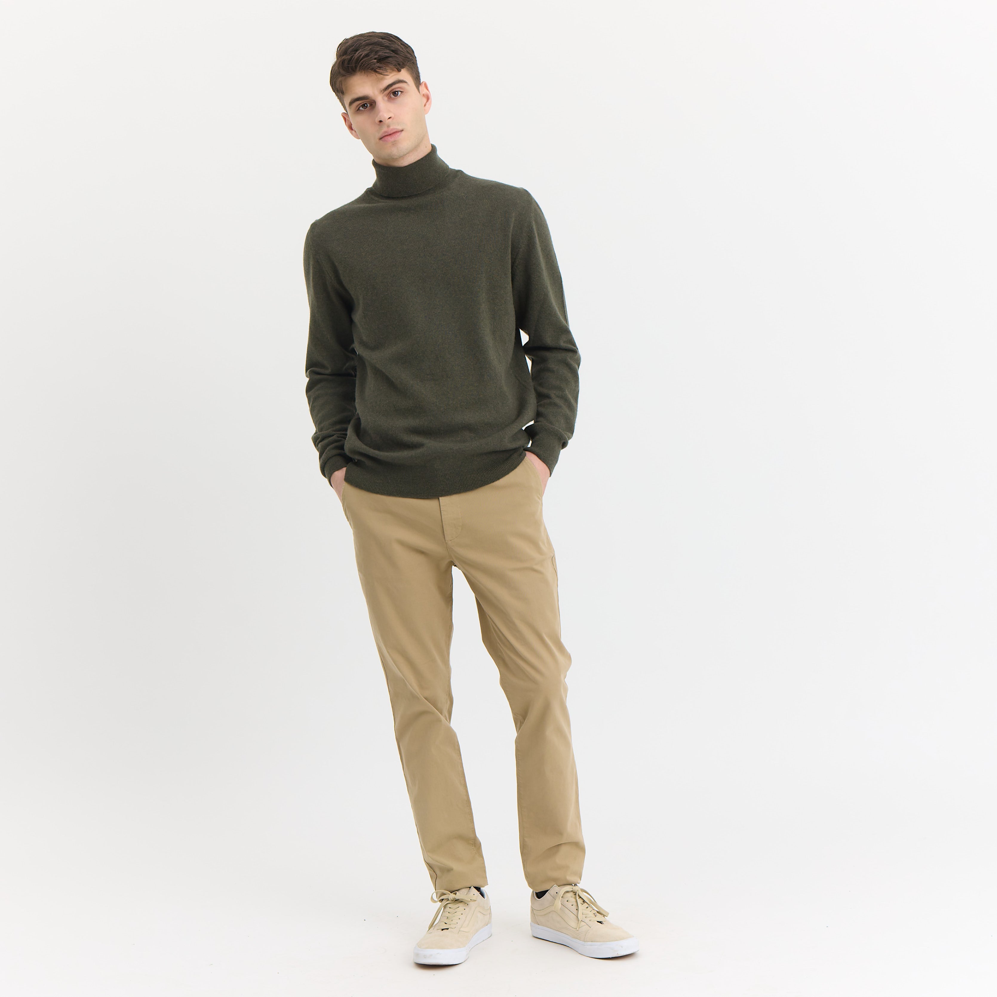 By Garment Makers Elmo Wool Knit Rollneck Knit 1184 Russian Olive