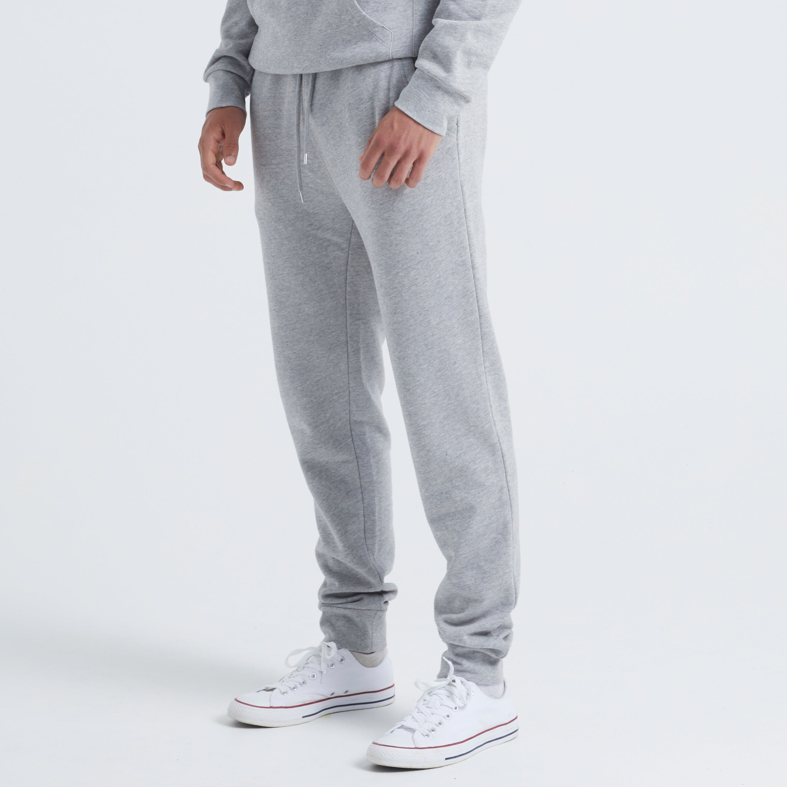 By Garment Makers Julian The Oganic Sweatpants Pants 1145 Light Grey Melange