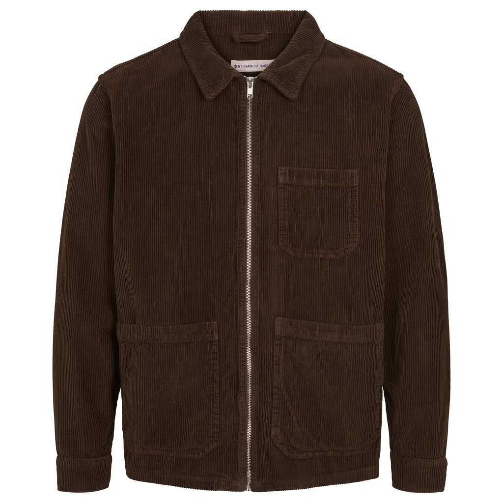 By Garment Makers Matt Corduroy Jacket GOTS Jacket 3000 Ebony Brown