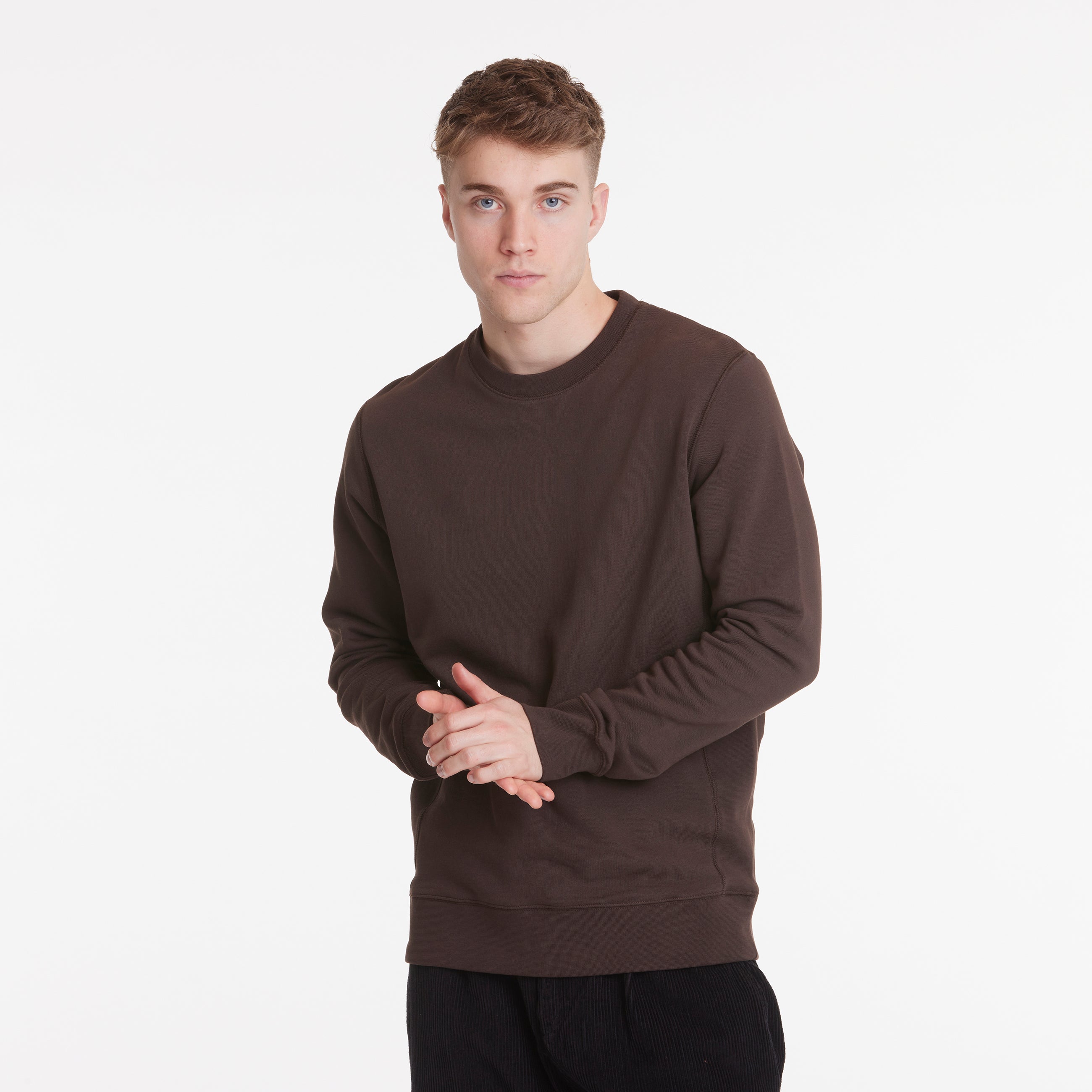 By Garment Makers The Organic Sweatshirt GOTS Sweatshirt 3000 Ebony Brown