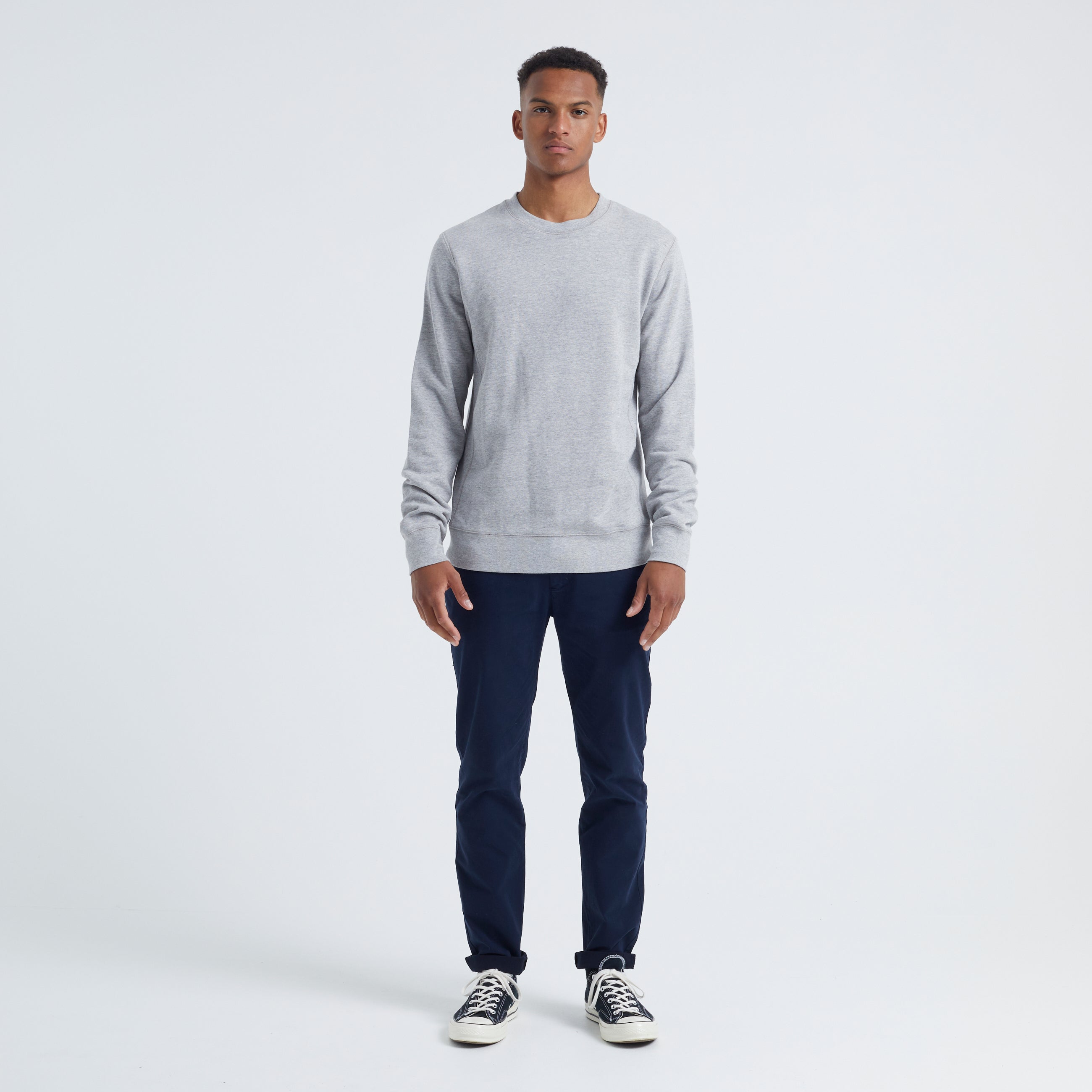 By Garment Makers The Organic Sweatshirt GOTS Sweatshirt 1145 Light Grey Melange